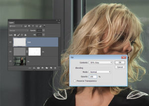 50% gray natural Layer in Photoshop